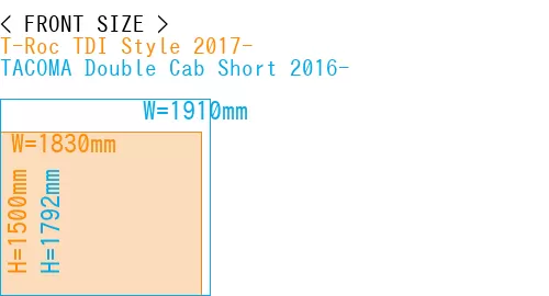 #T-Roc TDI Style 2017- + TACOMA Double Cab Short 2016-